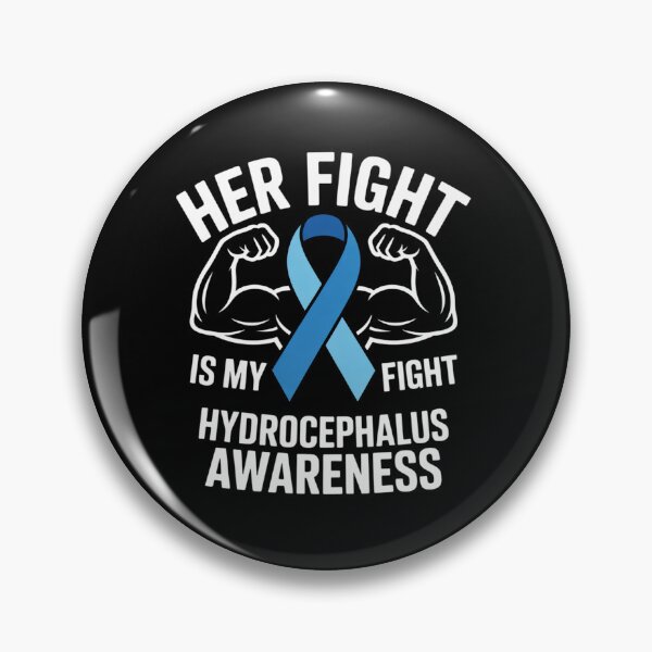 Item preview, Her Fight is My Fight Hydrocephalus Awareness Month Ribbon designed and sold by BlassmausArt.