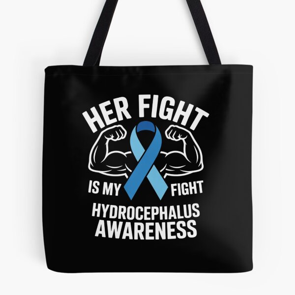 Item preview, Her Fight is My Fight Hydrocephalus Awareness Month Ribbon designed and sold by BlassmausArt.