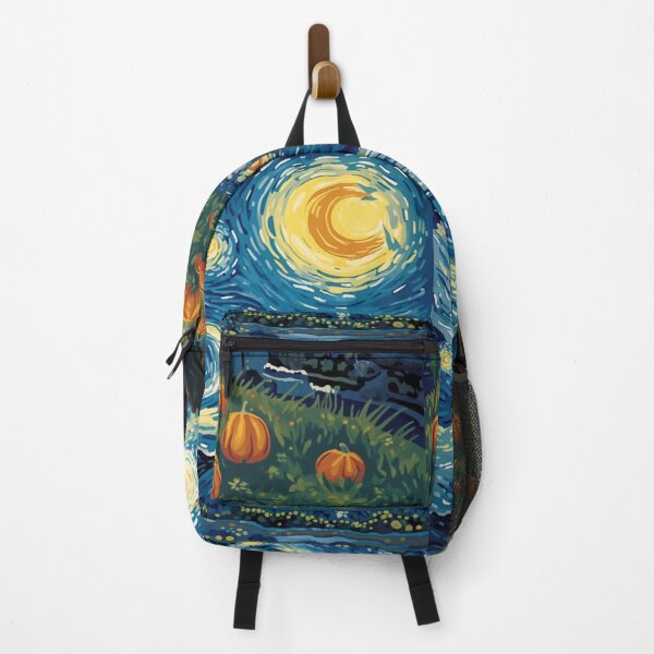 Item preview, Pumpkin Patch cats in Van Gogh's Starry Night Painting designed and sold by EschatonGarden.