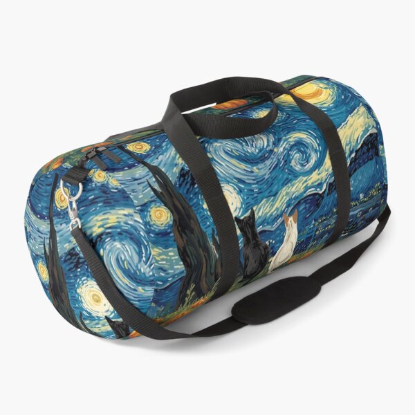 Item preview, Pumpkin Patch cats in Van Gogh's Starry Night Painting designed and sold by EschatonGarden.