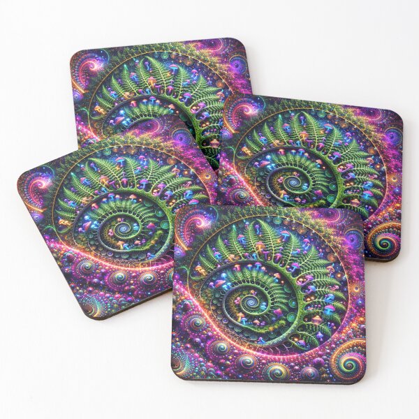 Item preview, Lab Visions 097: Psychedelic Fern Spiral Mycelium designed and sold by The Psychedelic Anarchist.