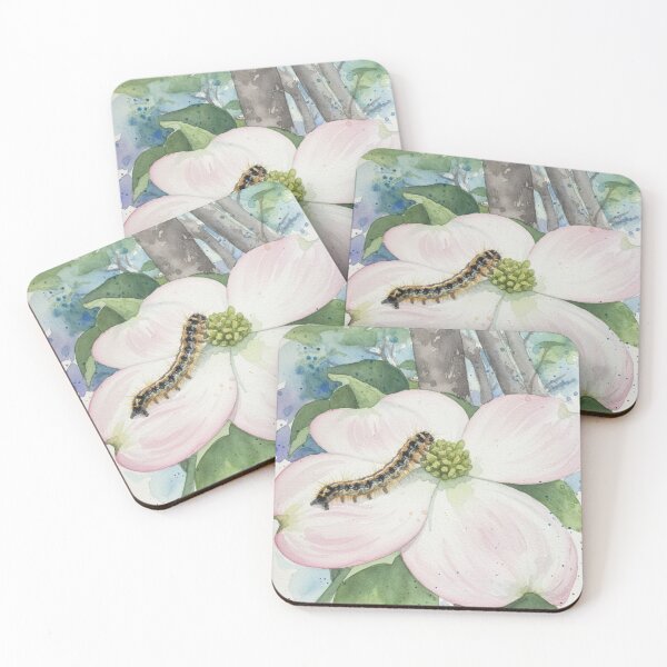 Item preview, Catapillar On Dogwood Blossom designed and sold by DDLeach.
