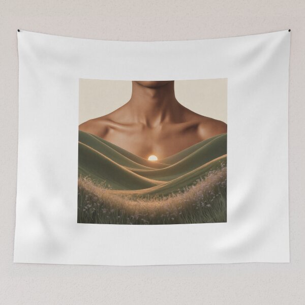 Item preview, Human Landscape Sunset Fusion designed and sold by AbanoubStore.