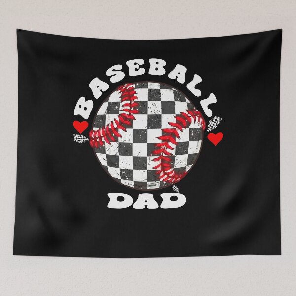 Item preview, Baseball Dad Checkerboard Vintage Style designed and sold by KIROSALS.