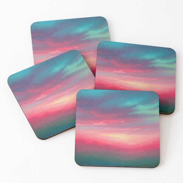 Item preview, Vibrant Impasto Sunrise Sky Landscape designed and sold by PixorStudio.