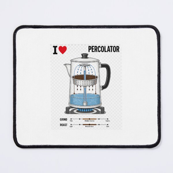 Item preview, Percolator Coffee Brewing Process Illustration designed and sold by RODEONYAN.