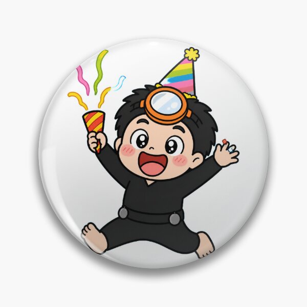 Item preview, KOREA HAENAM - Cute Chibi Character Party Celebration Sticker designed and sold by KOREA-HAENAM.