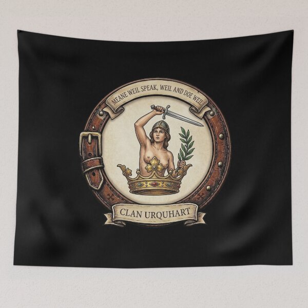 Item preview, Clan Urquhart Crest designed and sold by BagTown Clans.