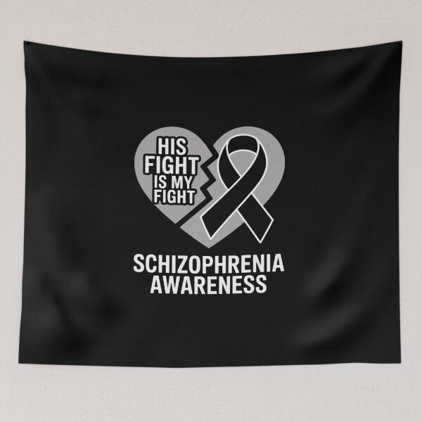 Item preview, His Fight Is My fight Schizophrenia designed and sold by BlassmausArt.