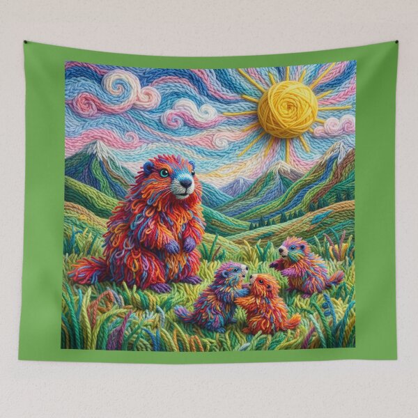 Item preview, Yarn Marmots in the Yarn Mountains designed and sold by Tridentulus.