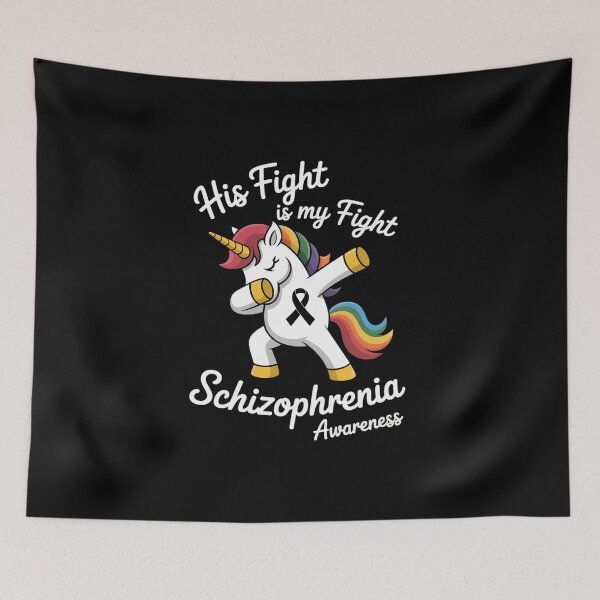 Item preview, His Fight Is My Fight Schizophrenia Awareness designed and sold by BlassmausArt.