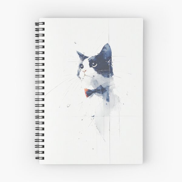 Item preview, Elegant Tuxedo Cat Portrait designed and sold by Dusk Atelier.