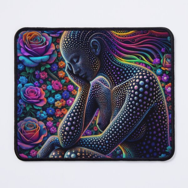 Item preview, Lab Visions 099: Cosmic Feminine Floral Portrait designed and sold by The Psychedelic Anarchist.