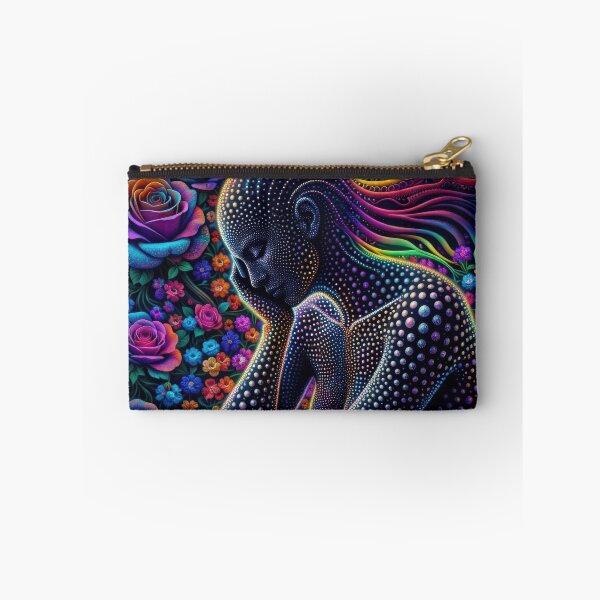 Item preview, Lab Visions 099: Cosmic Feminine Floral Portrait designed and sold by The Psychedelic Anarchist.