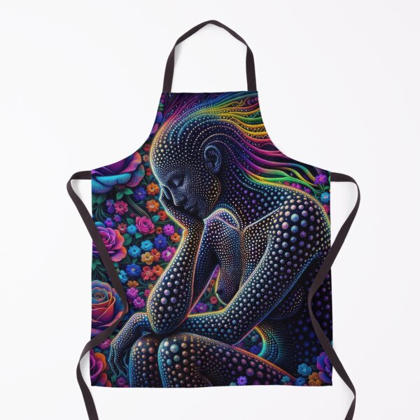 Item preview, Lab Visions 099: Cosmic Feminine Floral Portrait designed and sold by The Psychedelic Anarchist.