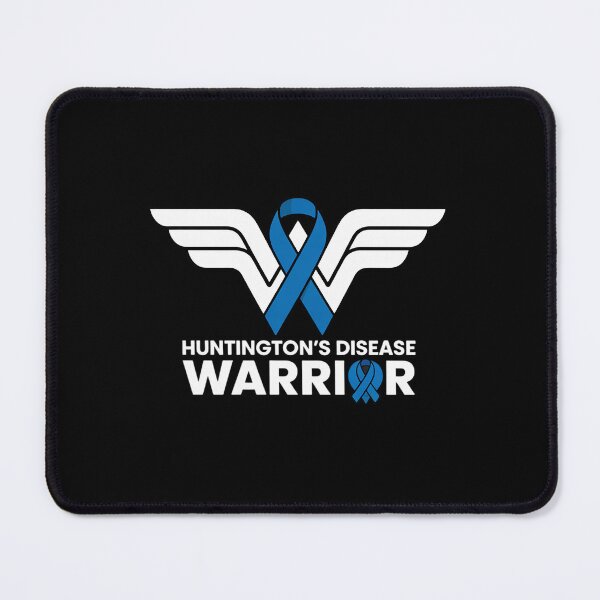 Item preview, Huntington's Disease Awareness Warrior Support Blue Ribbon designed and sold by BlassmausArt.