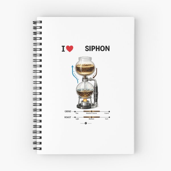 Item preview, Siphon Coffee Brewing Process Illustration designed and sold by RODEONYAN.