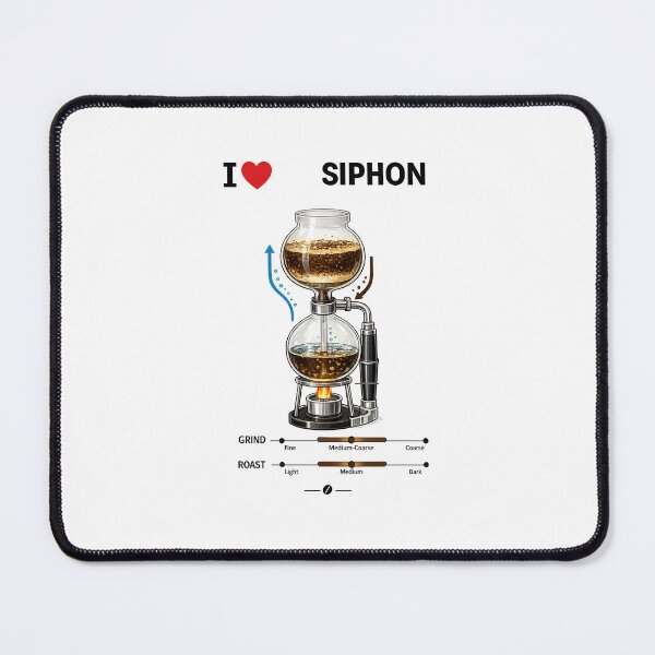 Item preview, Siphon Coffee Brewing Process Illustration designed and sold by RODEONYAN.