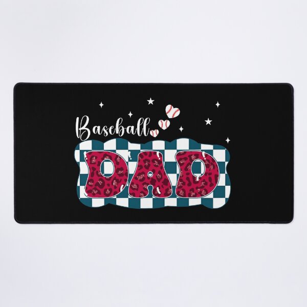 Item preview, Baseball Dad Leopard Checkerboard Style designed and sold by KIROSALS.