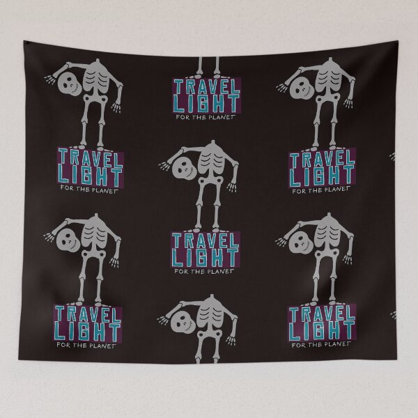 Item preview, Travel Light For the Planet Skeleton Design designed and sold by thelivingrp.