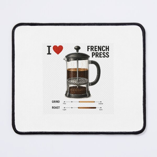 Item preview,  French Press Coffee Brewing Illustration designed and sold by RODEONYAN.