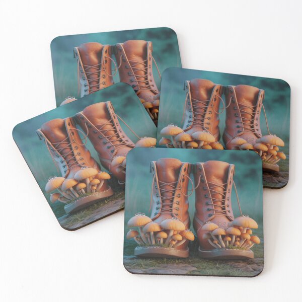Item preview, Brown Hiking Shoes Mushroom Forest designed and sold by AbanoubStore.