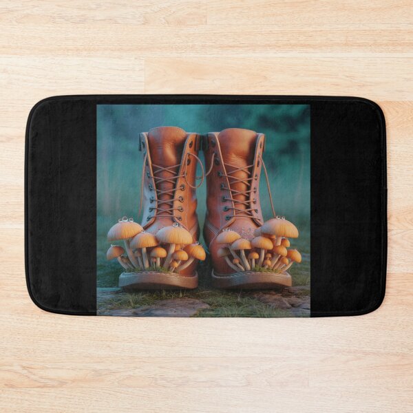 Item preview, Brown Hiking Shoes Mushroom Forest designed and sold by AbanoubStore.