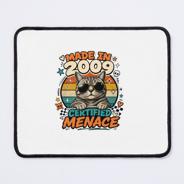 Item preview, Made in 2009 Certified Menace Cat designed and sold by TestedTees.