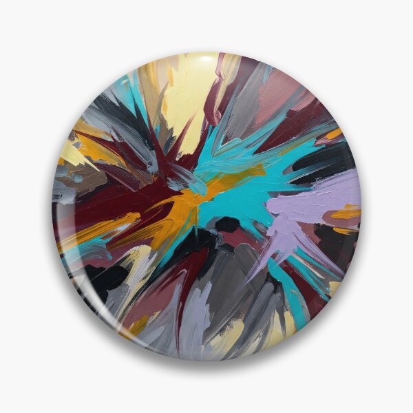 Item preview, Abstract Expressionist Color Burst Painting designed and sold by PixorStudio.