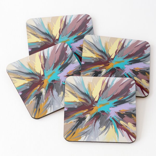 Item preview, Abstract Expressionist Color Burst Painting designed and sold by PixorStudio.