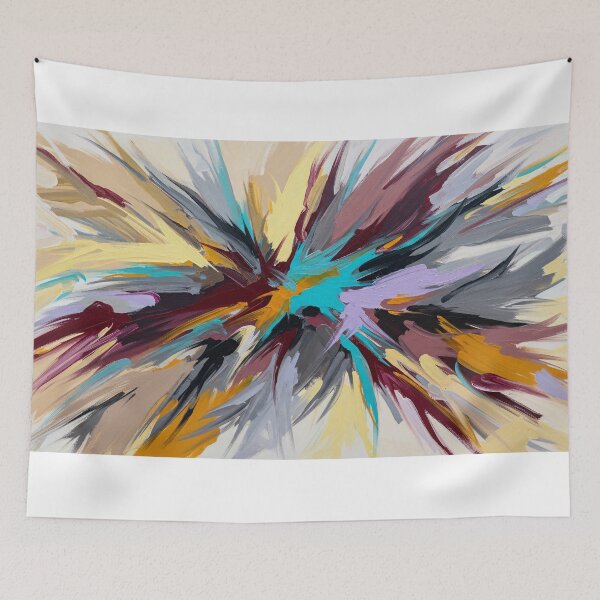 Item preview, Abstract Expressionist Color Burst Painting designed and sold by PixorStudio.