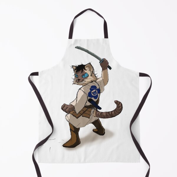 Item preview, samurai cat fighting designed and sold by Lustra Sketch.