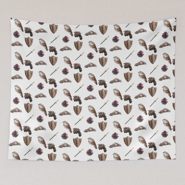Item preview, shield of sparrows sticker pack  designed and sold by ciarameadows.