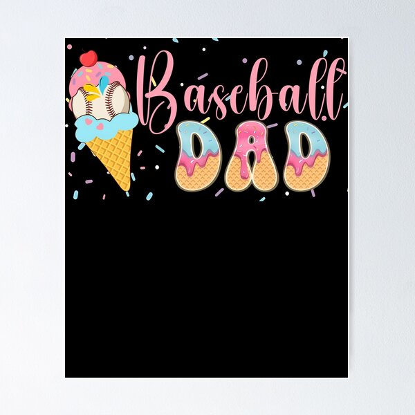Item preview, Baseball Dad Ice Cream Cute Style designed and sold by KIROSALS.