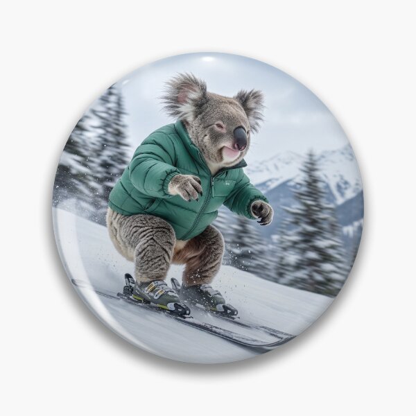 Artikelvorschau, Ski fahrender Koala entworfen und verkauft von Tridentulus.