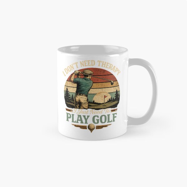 Item preview, I Don’t Need Therapy I Just Need To Play Golf Retro Vintage Golfer Funny Golf Lover Tee designed and sold by Wear Sculpt.