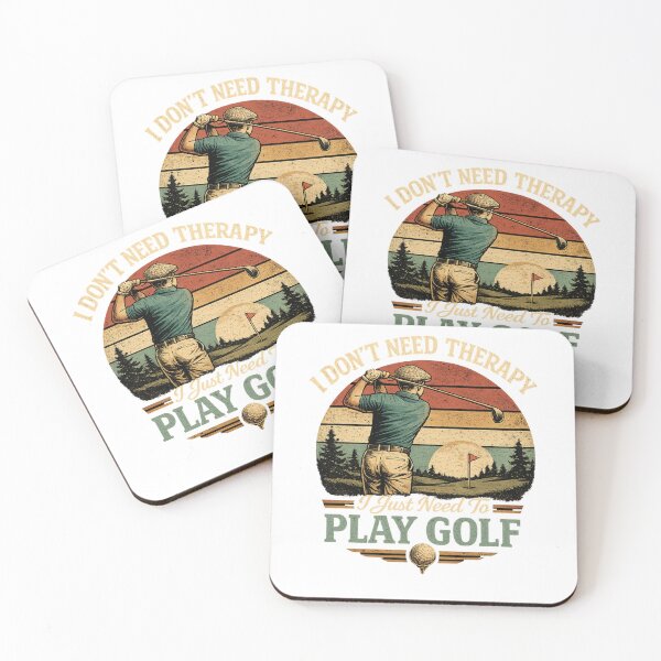 Item preview, I Don’t Need Therapy I Just Need To Play Golf Retro Vintage Golfer Funny Golf Lover Tee designed and sold by Wear Sculpt.