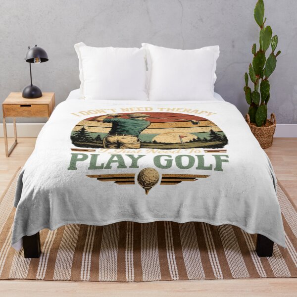 Item preview, I Don’t Need Therapy I Just Need To Play Golf Retro Vintage Golfer Funny Golf Lover Tee designed and sold by Wear Sculpt.