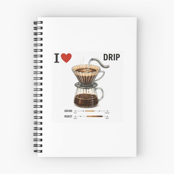 Item preview, Pour Over Coffee Drip Brewing Illustration designed and sold by RODEONYAN.