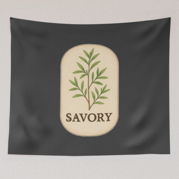 Item preview, Vintage Botanical Herb and Spice Prints: Savory designed and sold by PinUpPizzazz.
