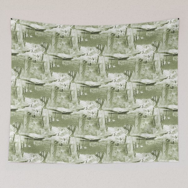 Item preview, Monochromatic Painterly Abstract in Green designed and sold by Artistestella.
