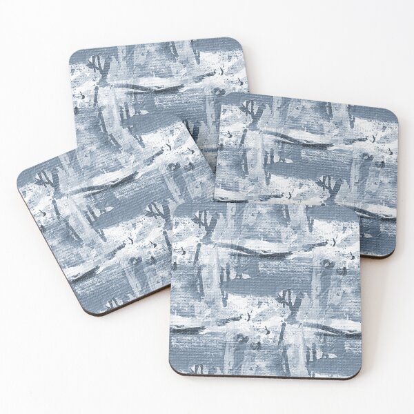 Item preview, Monochromatic Painterly Abstract in Blue designed and sold by Artistestella.