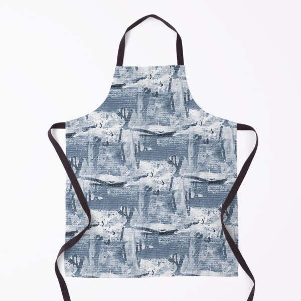 Item preview, Monochromatic Painterly Abstract in Blue designed and sold by Artistestella.