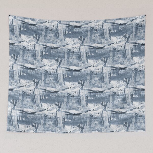 Item preview, Monochromatic Painterly Abstract in Blue designed and sold by Artistestella.