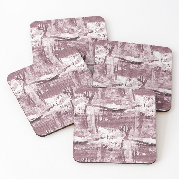 Item preview, Monochromatic Painterly Abstract in Maroon designed and sold by Artistestella.