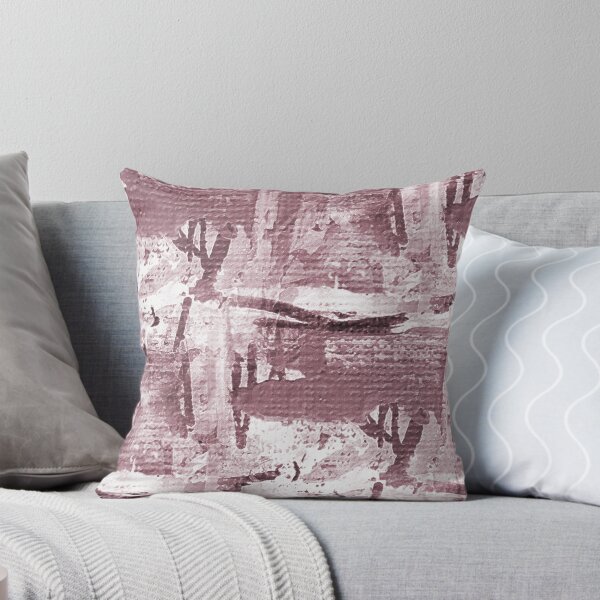 Item preview, Monochromatic Painterly Abstract in Maroon designed and sold by Artistestella.