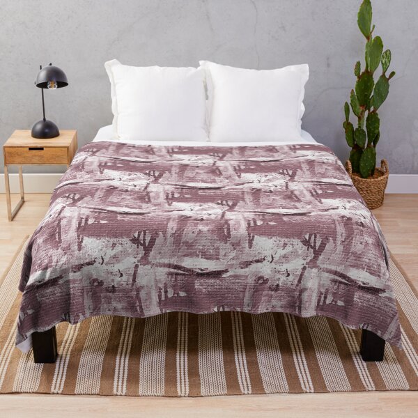 Item preview, Monochromatic Painterly Abstract in Maroon designed and sold by Artistestella.