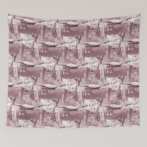 Item preview, Monochromatic Painterly Abstract in Maroon designed and sold by Artistestella.