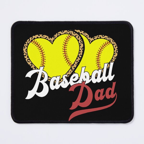 Item preview, Baseball Softball Dad Leopard Heart Style designed and sold by KIROSALS.