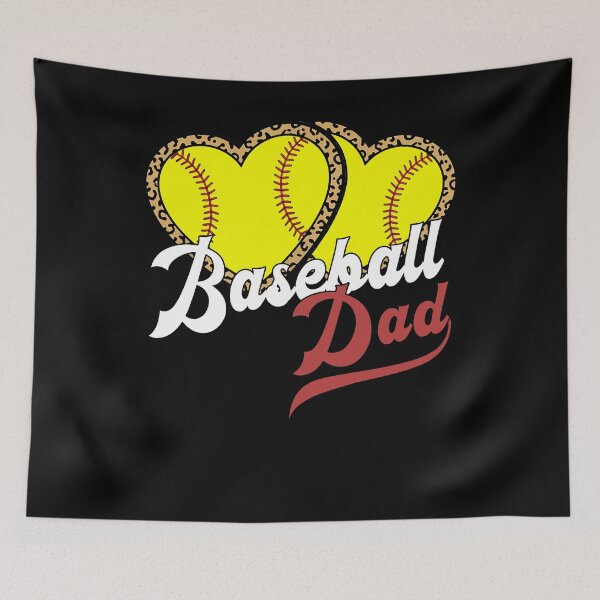 Item preview,  Baseball Softball Dad Leopard Heart Style designed and sold by KIROSALS.
